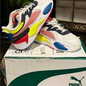 Puma Kids Sneakers - White, Red, Yellow, Blue
